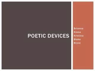 Poetic devices