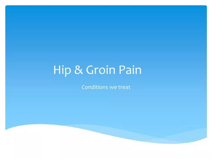 hip groin pain