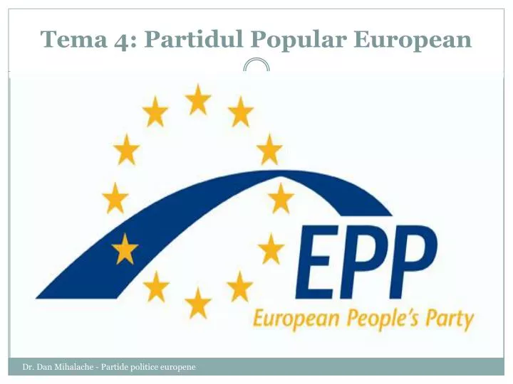 tema 4 partidul popular european