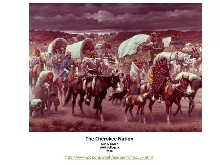 the cherokee nation nancy taylor aihe colloquia 2010