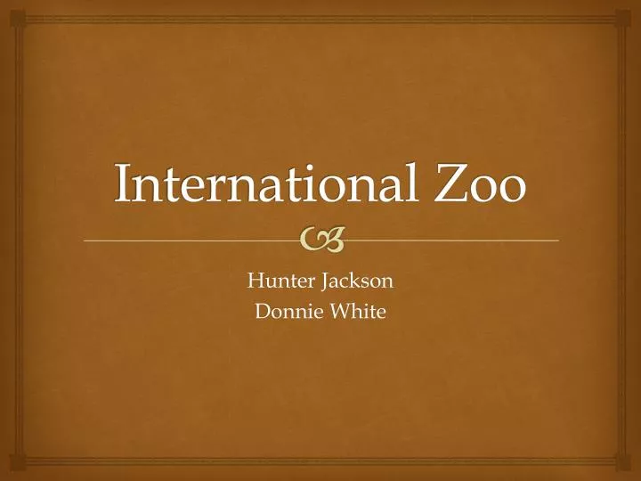 international zoo