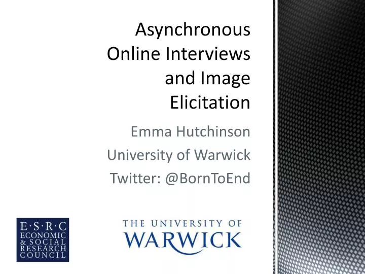 asynchronous online interviews and image elicitation