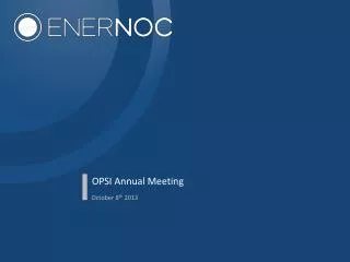 OPSI Annual Meeting