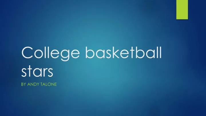 college basketball stars