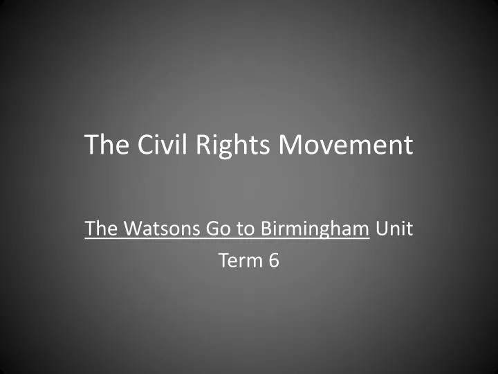 the civil rights movement