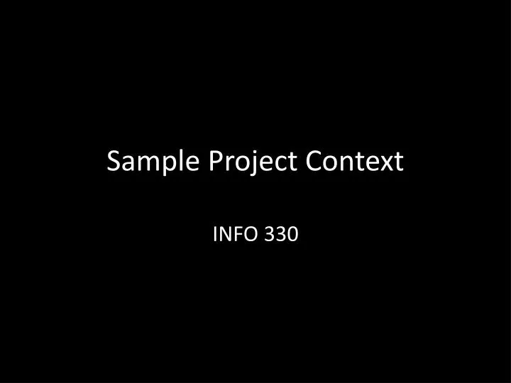 sample project context