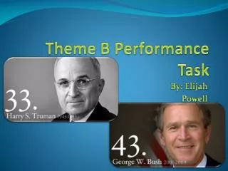 Theme B Performance Task