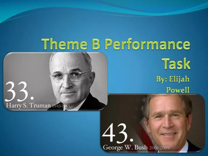 theme b performance task