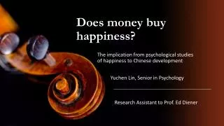 Does money buy happiness?
