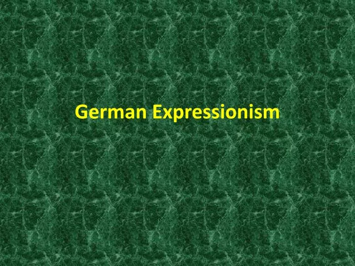 german expressionism
