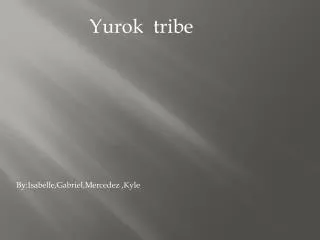 Yurok tribe