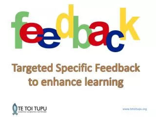 Targeted Specific Feedback to enhance learning