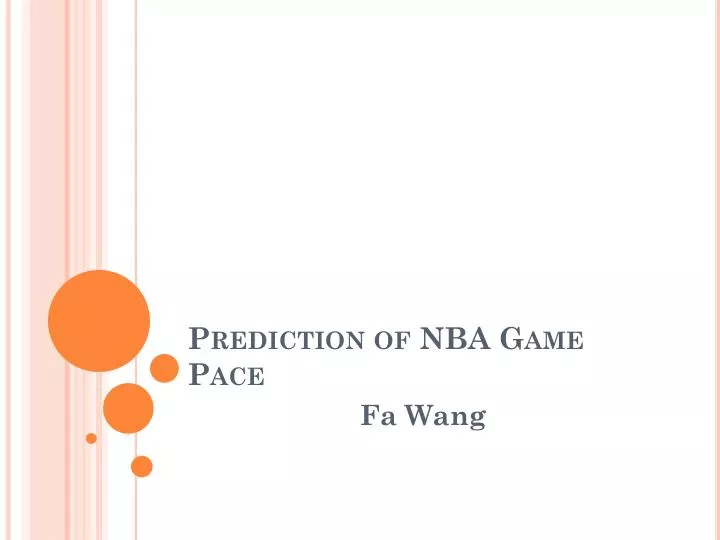 prediction of nba game pace