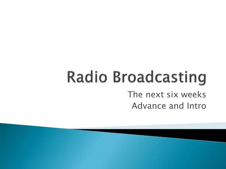 radio broadcasting