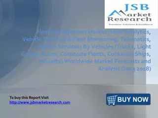JSB Market Research: Fleet Management Market