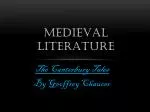 Medieval Literature - slide 1