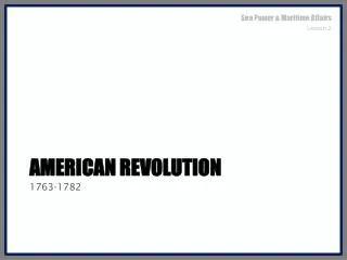 American Revolution