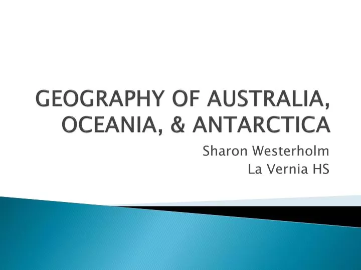 geography of australia oceania antarctica