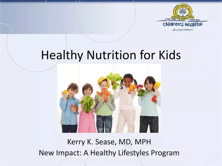 healthy nutrition for kids