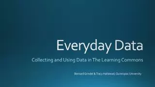 Everyday Data