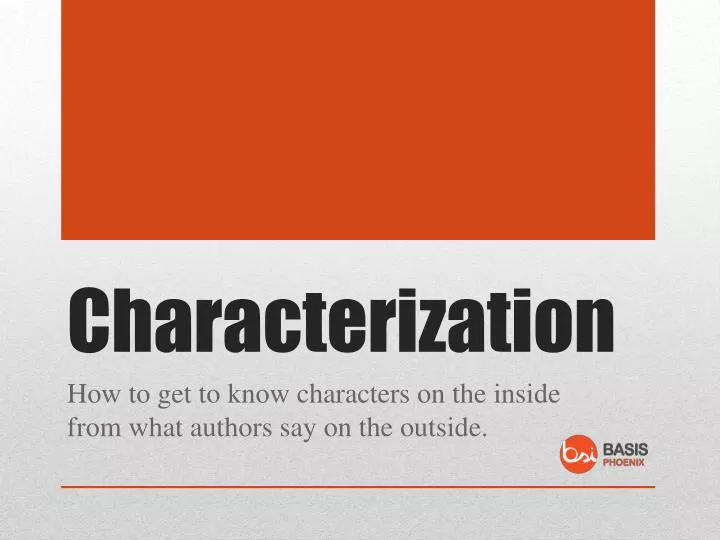 characterization