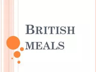 British meals