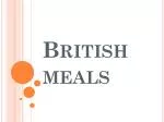 British meals - slide 1