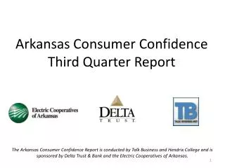 Arkansas Consumer Confidence Third Quarter Report