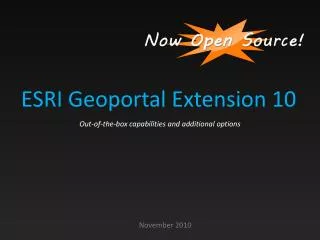 ESRI Geoportal Extension 10