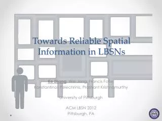 Towards Reliable Spatial Information in LBSNs