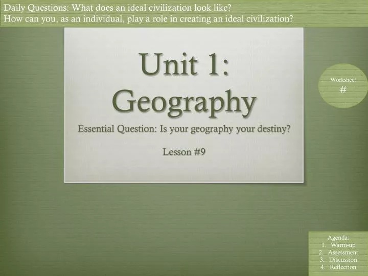 unit 1 geography