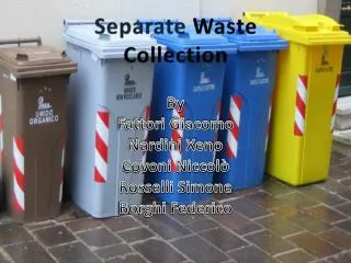 Separate Waste C ollection