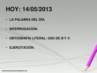 hoy 14 05 2013