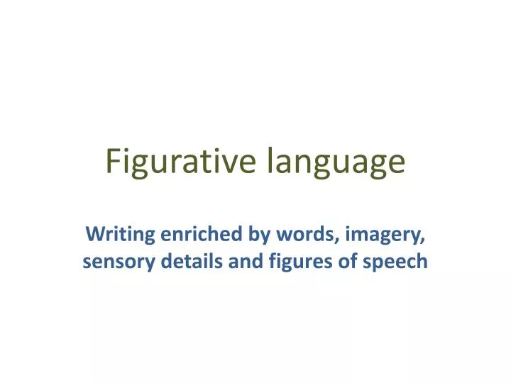 figurative language