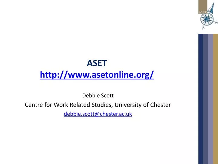 aset http www asetonline org