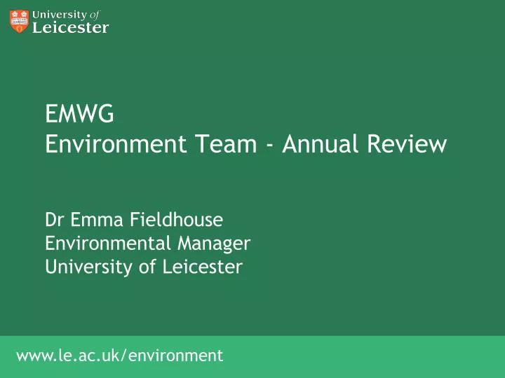 emwg environment team annual review