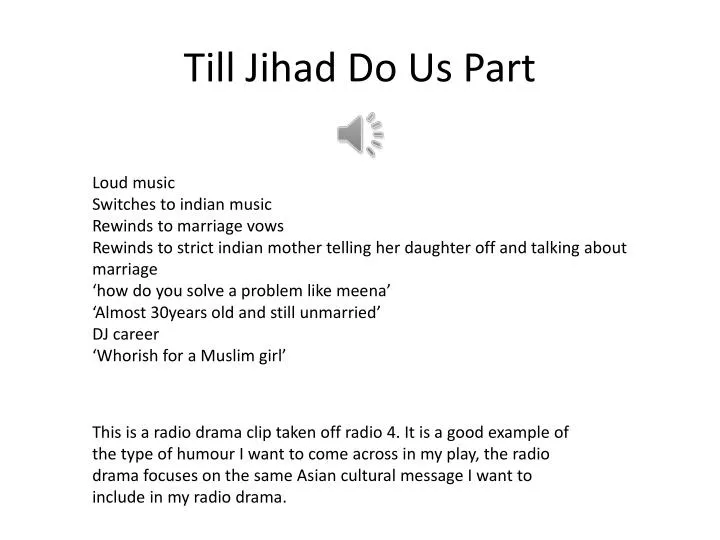 till jihad do us part