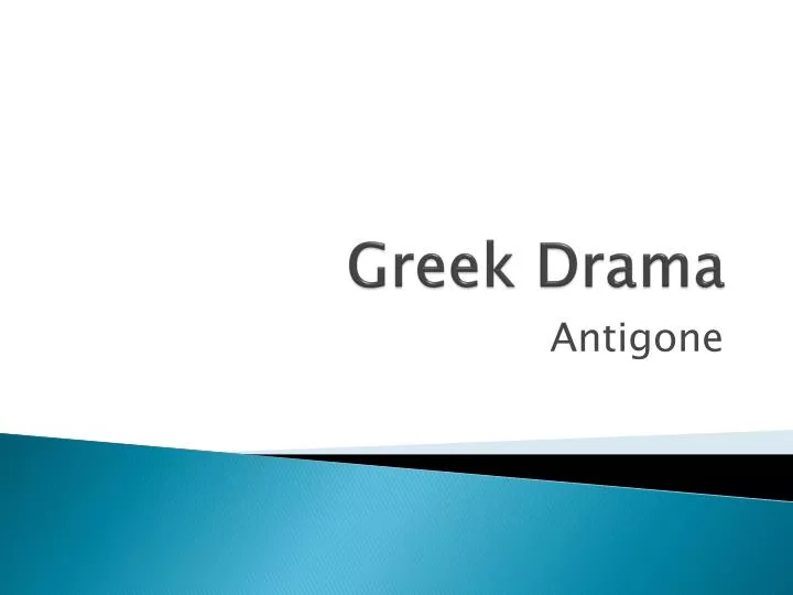 greek drama