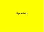 El pretérito - slide 1