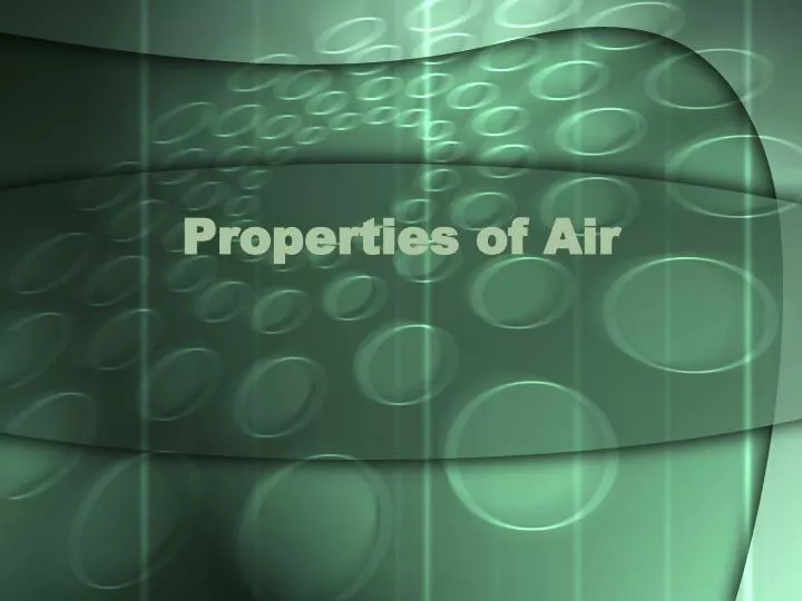 properties of air