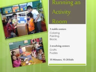 Running an Activity Room