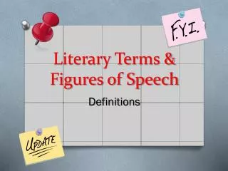 Literary Terms &amp; Figures of Speech