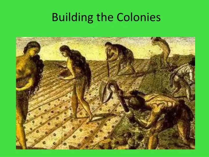 building the colonies