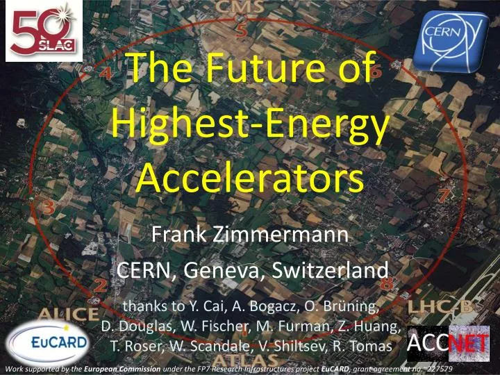 the future of highest energy accelerators