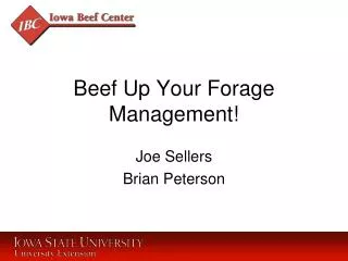 Beef Up Your Forage Management!