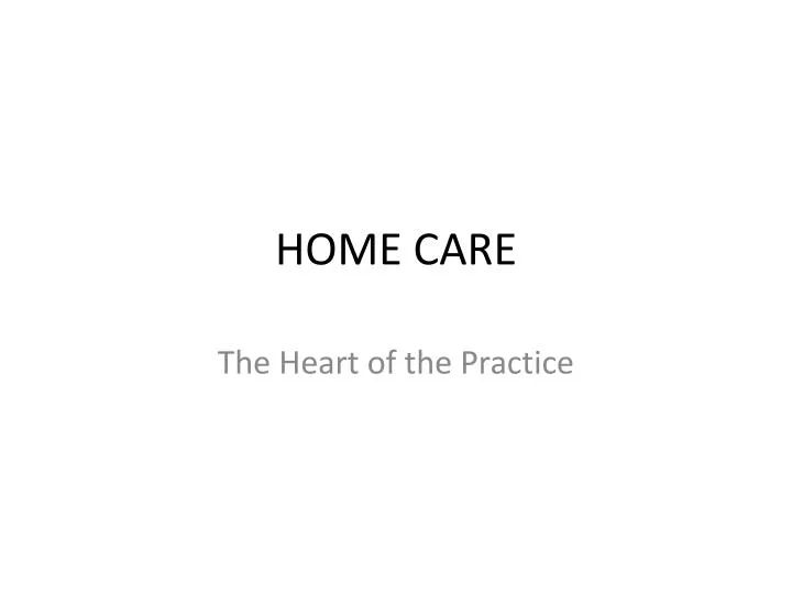 home care