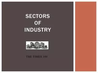 Sectors of Industry