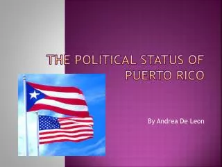 The Political Status of Puerto Rico