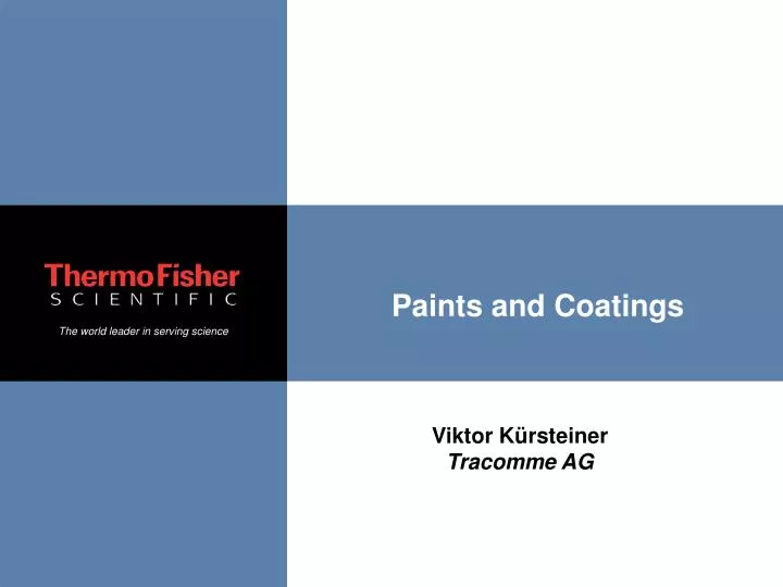 paints and coatings