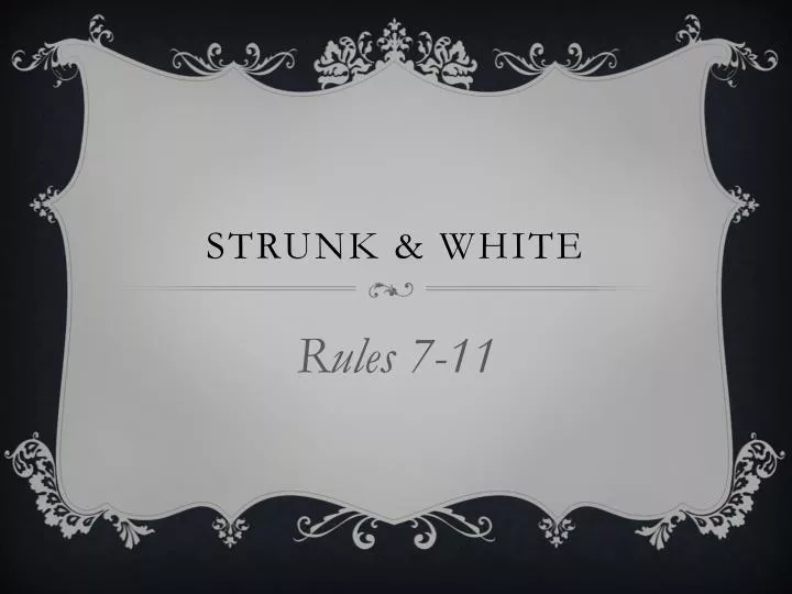 strunk white